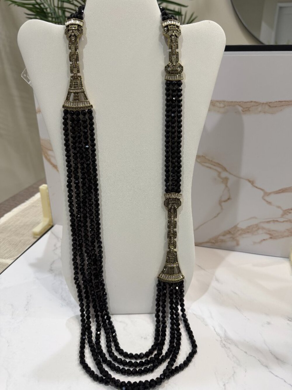 Heidi Daus Age of Elegance Convertible Statement Necklace & 2 Bracelet Set